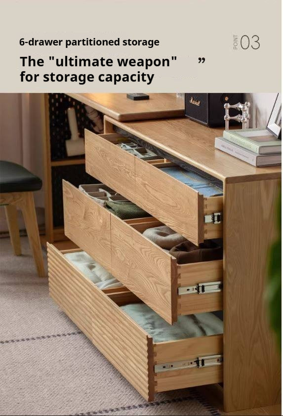 Ash Solid Wood Modern Minimalist Vanity Table