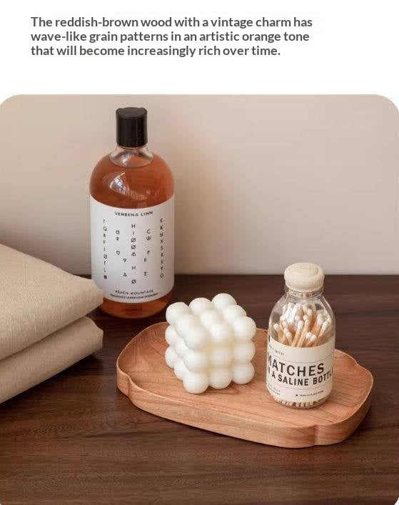 Black Walnut, Cherry Solid Wood Tray Storage Plate