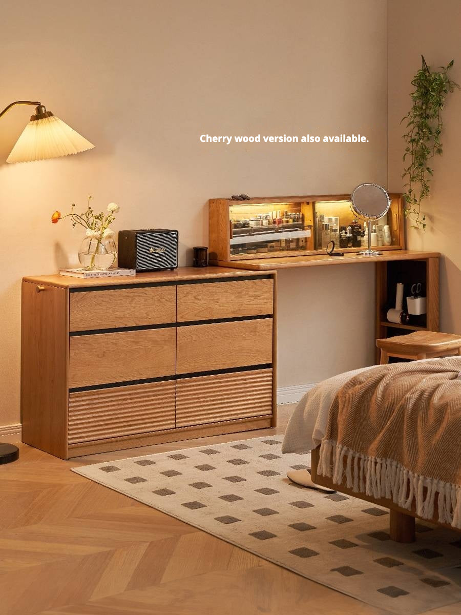 Pine Solid Wood Makeup Desk.