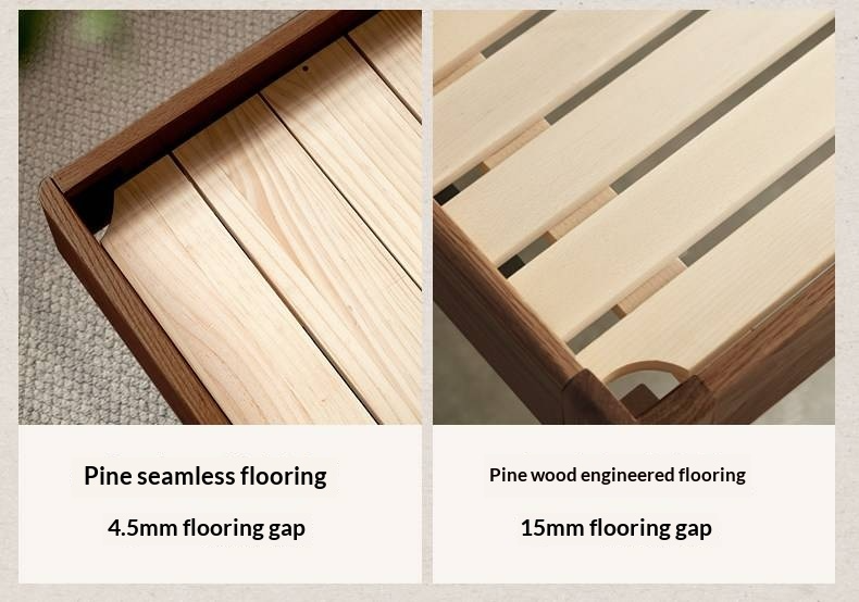 Black Walnut, Ash Solid Wood Bed