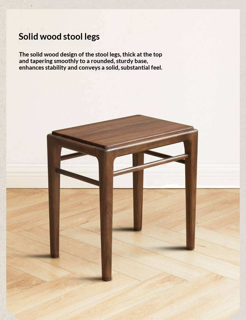 ASh Solid Wood Makeup Stool