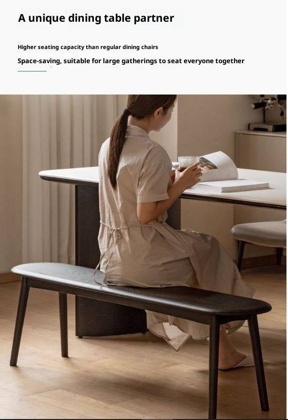 Oak Solid Wood Long Vintage Bench