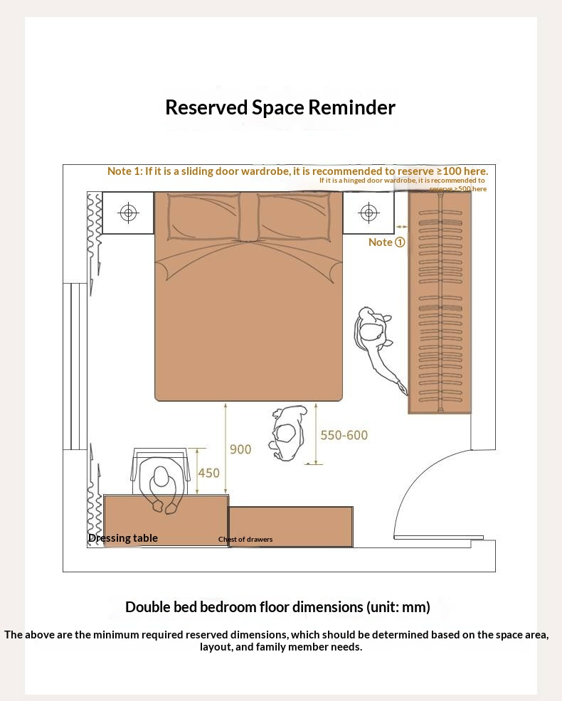 Black Walnut Solid Wood Platform Box Bed, Headboard-Free Bed Night Light Suspended Bed