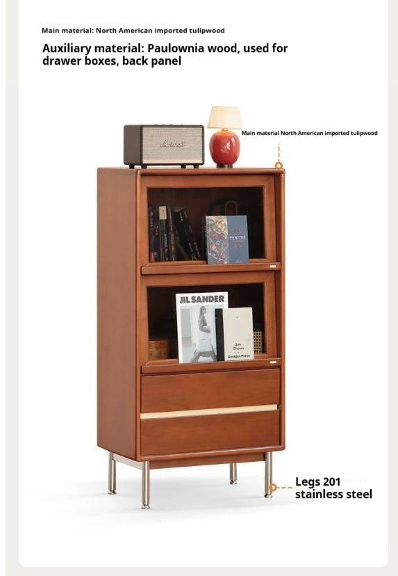 Tulipwood Solid Wood Ancient Style Side Cabinet