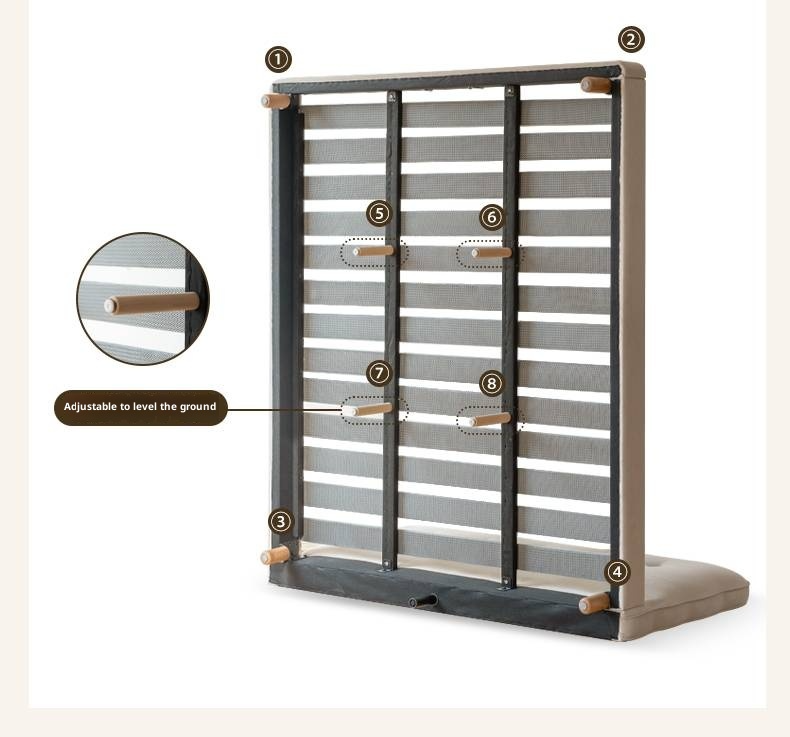 Fabric Cat Scratch Soft Backrest Bed