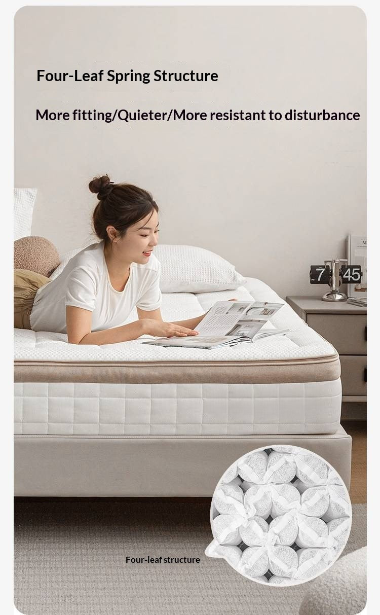 Zero-Glue Adjustable Spring Latex Mattress — Thick and Anti-Mite Support