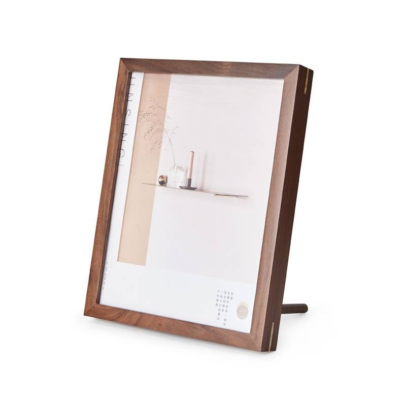 Beech, Black Walnut Solid Wood Nordic Freeze Frame Photo