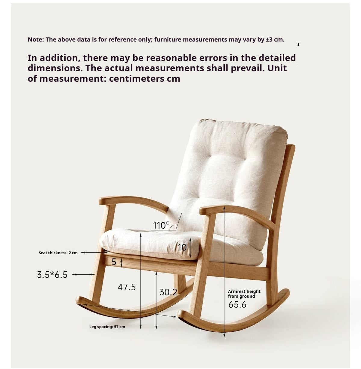 Oak Solid Wood Rocking Chair