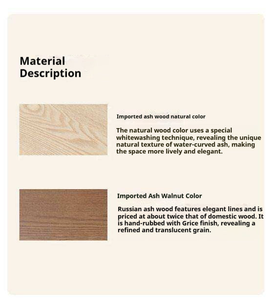 Ash Solid Wood Bookcase Simple Floor Bookshelf