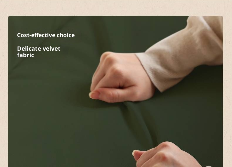 Fabric Soft Velvet Bed French Retro Style