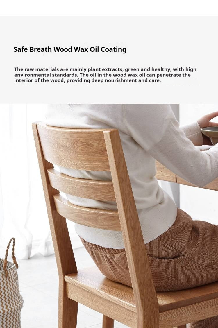 Set 4 pcs White Ash Solid Wood - Dining Chair