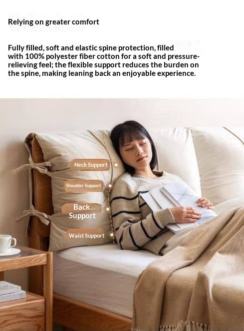 Modern Minimalist Headboard Pillow with Large Backrest