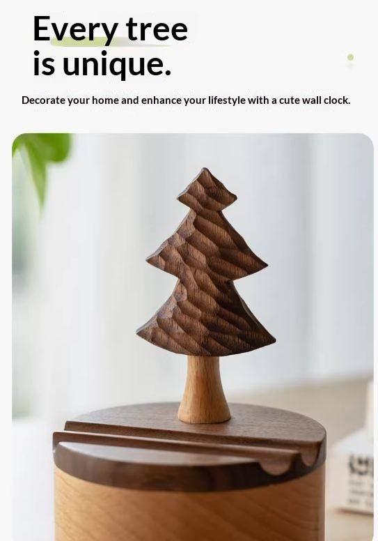 Black Walnut, Beech Solid Wood Phone Stand