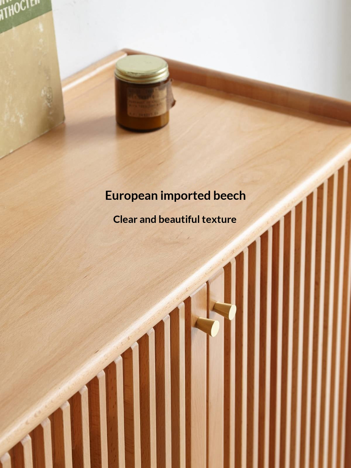 Beech Solid Wood Modern Shoe Cabinet