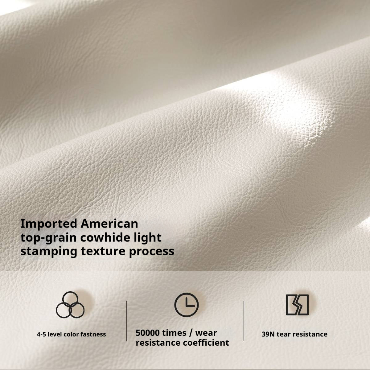 Genuine Top Grain Leather Sofa French Style “Cloud” Sofa