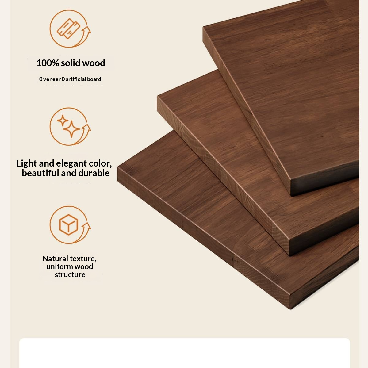Rubberwood Solid Wood Minimalist Platform Bed with Angled Metal Legs