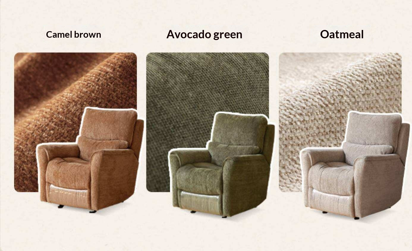 Functional Electric Reclining Chair genuine leather, fabric