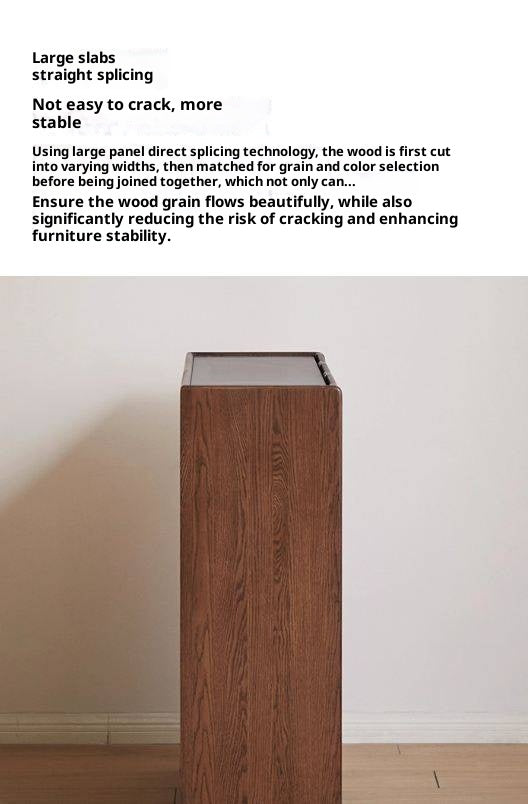 Oak Solid Wood Italian Light Luxury Shoe Cabinet