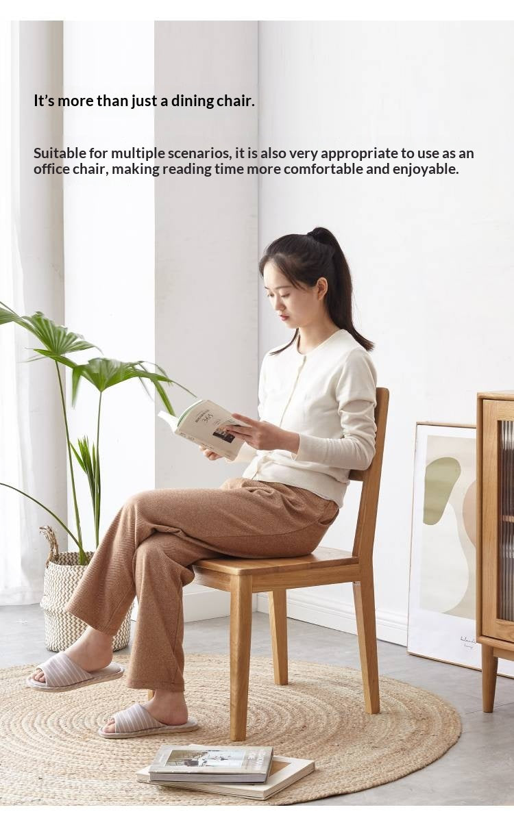 Set 4 pcs White Ash Solid Wood - Dining Chair