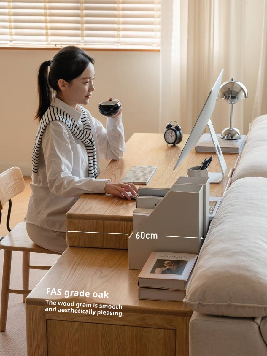 Oak Solid Wood Modern Office Desk