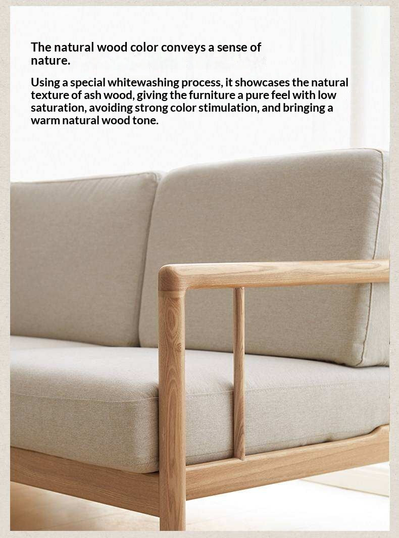 Ash Solid Wood Single Armchair