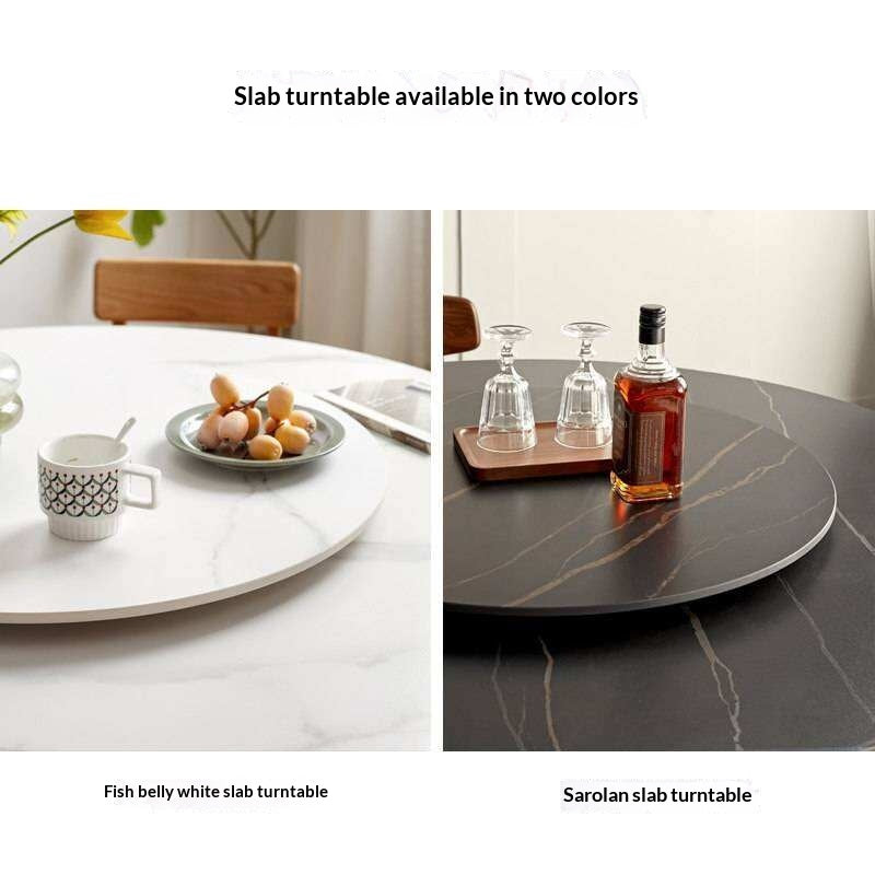 Accessory Set – Slate Lazy Susan Turntable, Stainless Steel Hooks, and Bookcase Mat