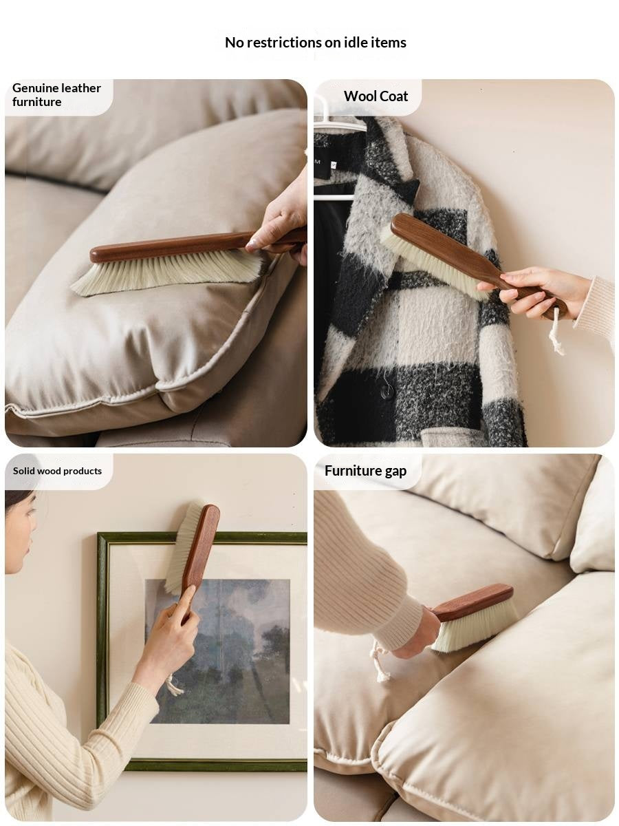 Ebony Solid Wood Long Handle SweepingBrush