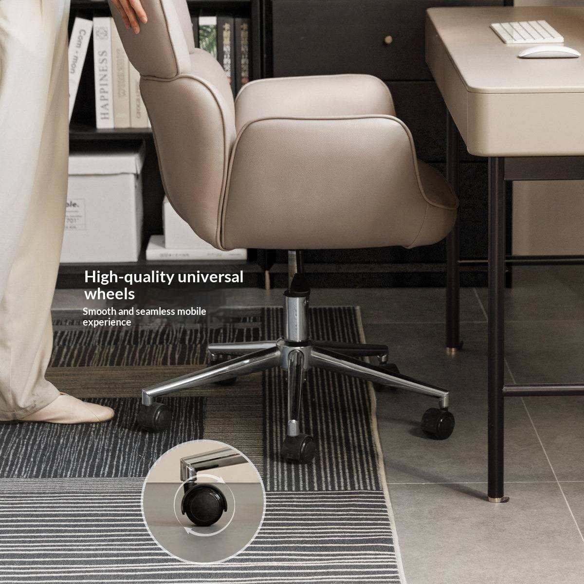Organic Leather Lift Office Chair