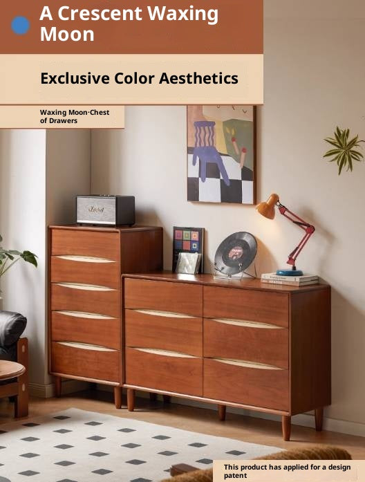 Poplar Solid Wood Vintage Style Side Cabinet.