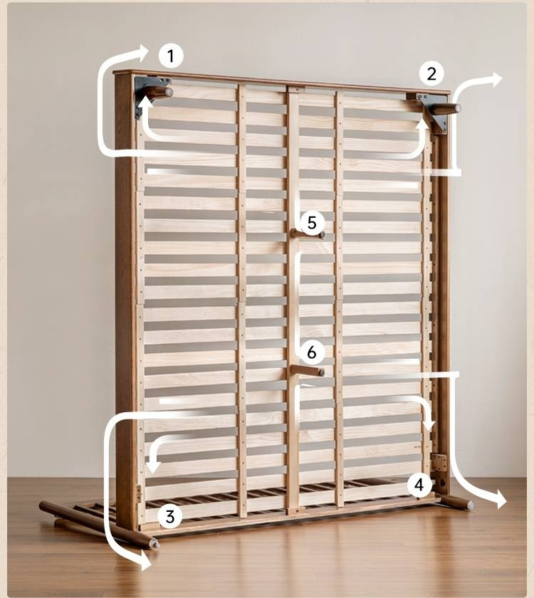 Oak Solid Wood Modern Simple Bed