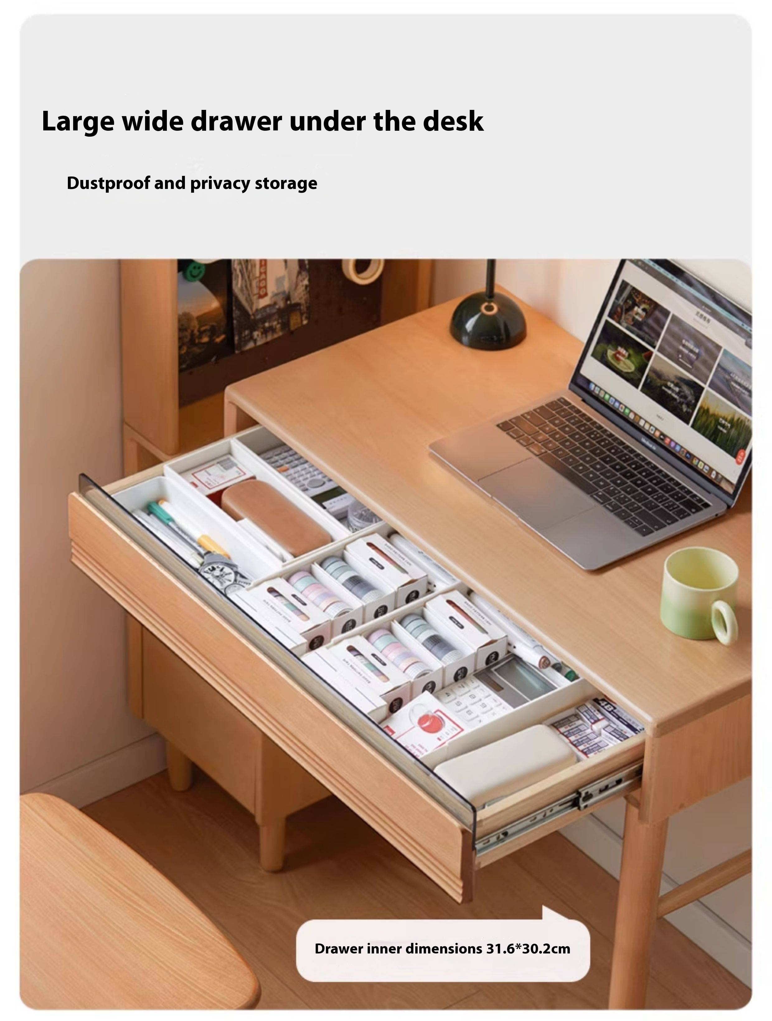 European Beech Solid Wood Retractable Modern Dressing Table