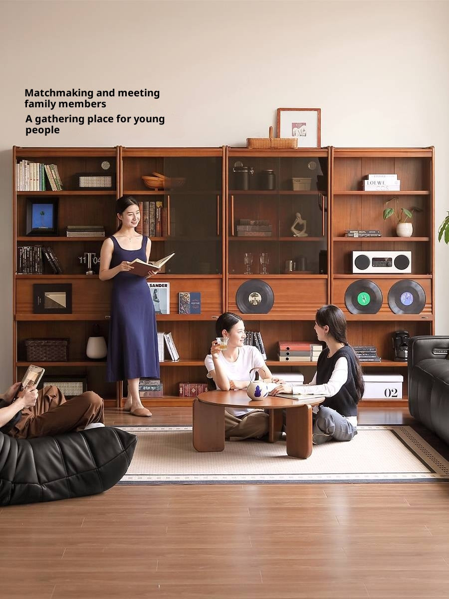 Black Walnut, Tulipwood Solid Wood Antique Style Bookshelf