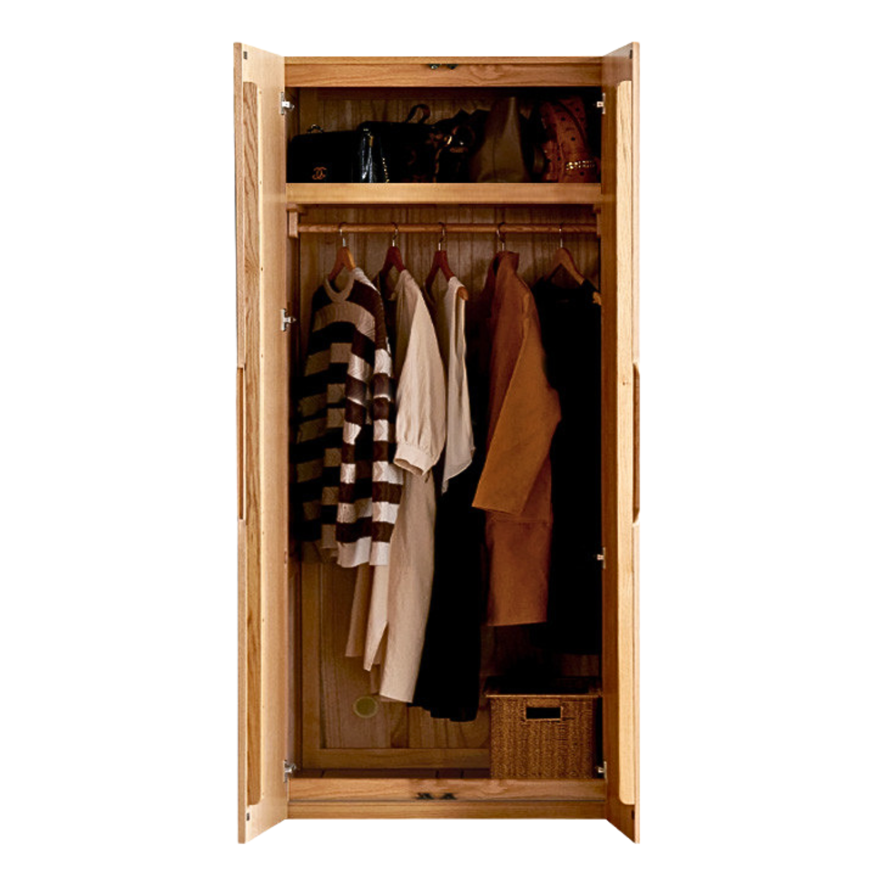 Oak solid wood Wardrobe ::