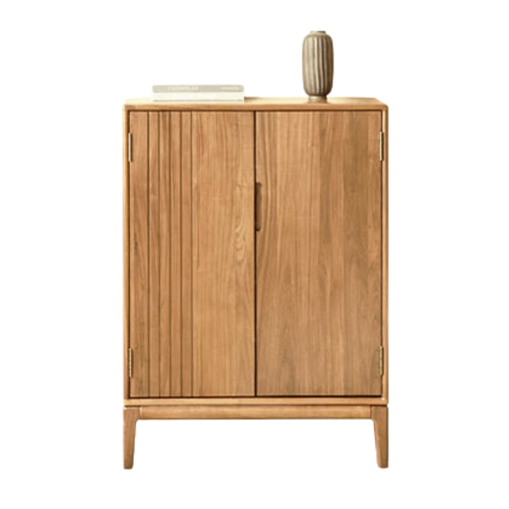 Ash, Black walnut solid wood large-capacity shoe cabinet