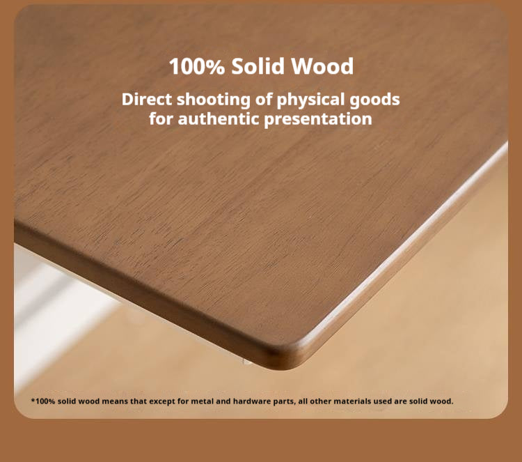 Solid Rubberwood Children s Hand-cranked Height Adjustable Desk