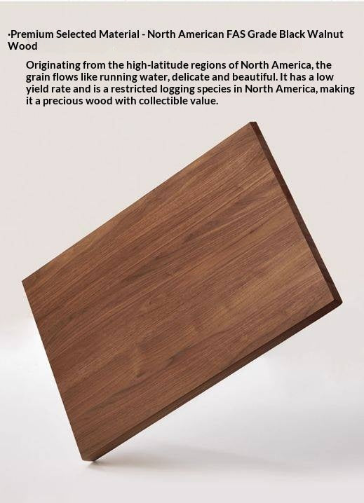 Black Walnut, Oak Solid Wood Light Luxury Style Electric Lift Table.