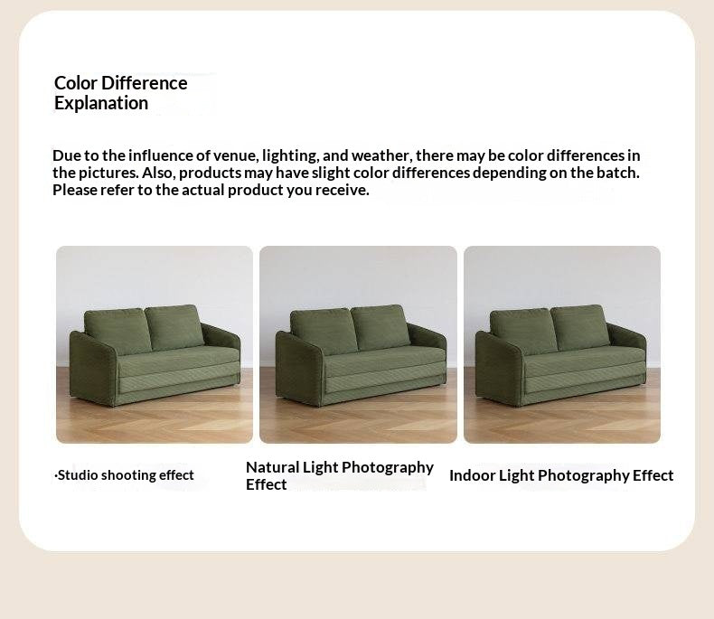 Fabric Convertible Tatami Sofa Bed with Floor-Level Lounge Design