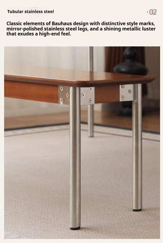 Poplar Solid Wood Medieval Retro Long Bench