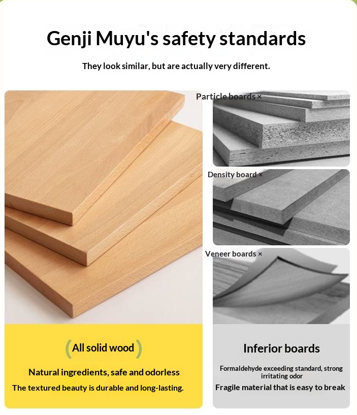 Oak solid wood children's bed<