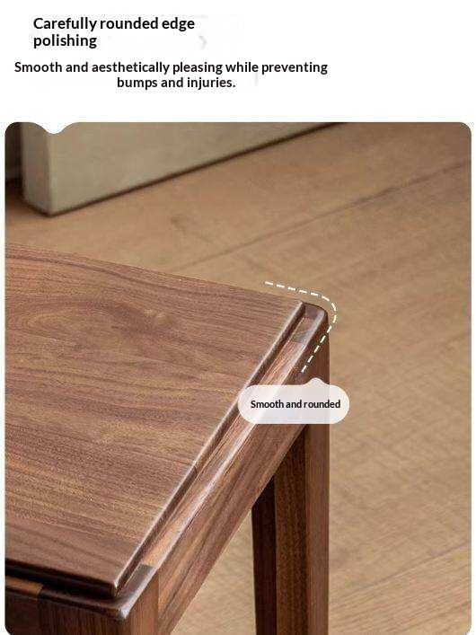 Black Walnut, Oak Solid Wood Foldable Modern Stool