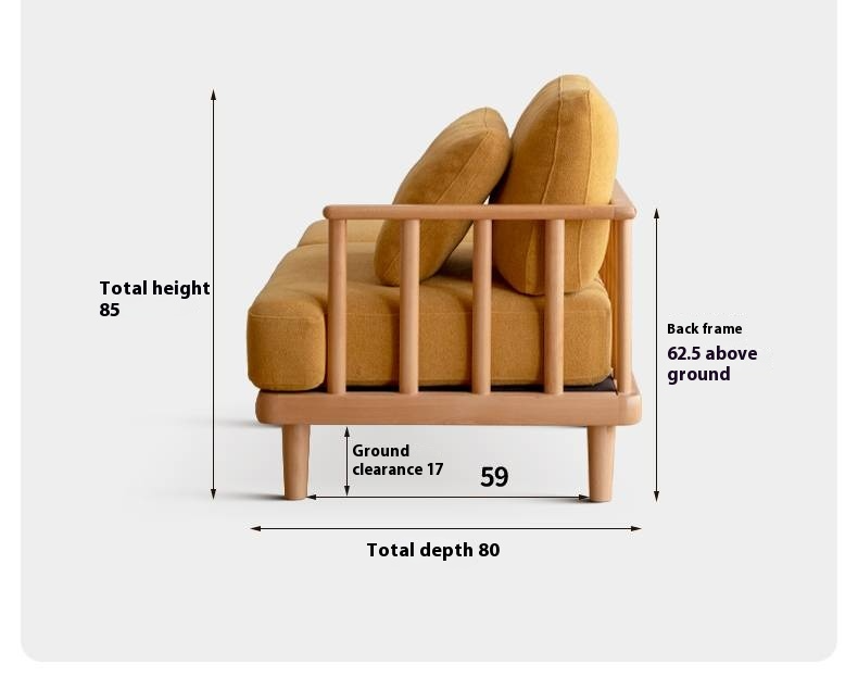 European Beech Wood Fabric Free Combination Sofa