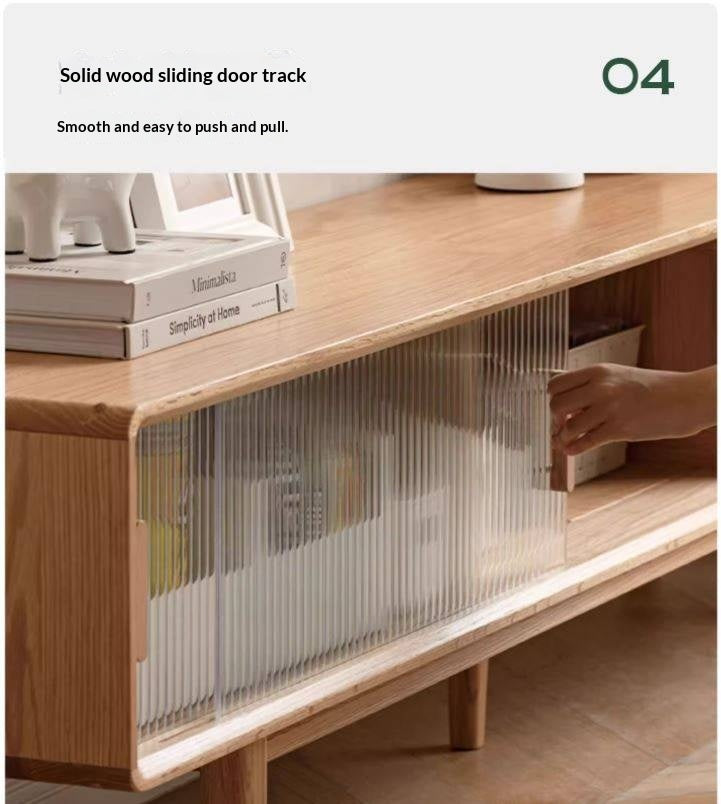 Oak, Beech Solid Wood, Solid RubberWood TV Stand