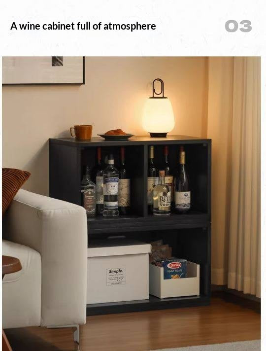 Oak Solid Wood TV Stand Combination Bookcase