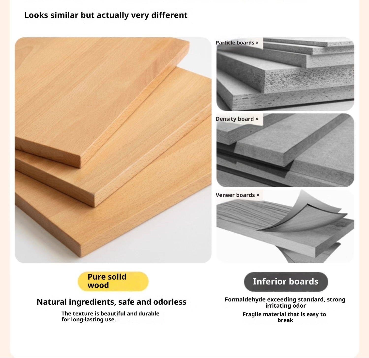 Oak Solid Wood Original Wood Style Children's Wardrobe