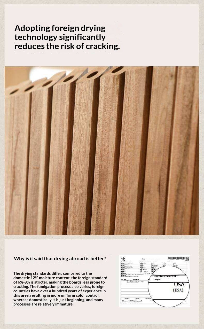 Ebony Solid Wood Bed with Vertical Fluted Panel Headboard and Block Legs