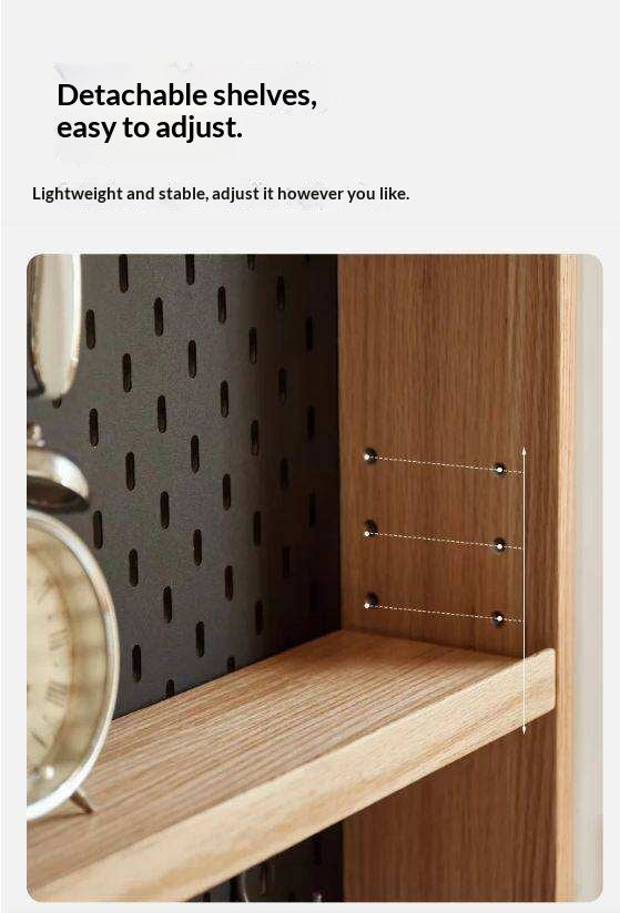 Oak Solid Wood Ultra-thin DIY Bookcase
