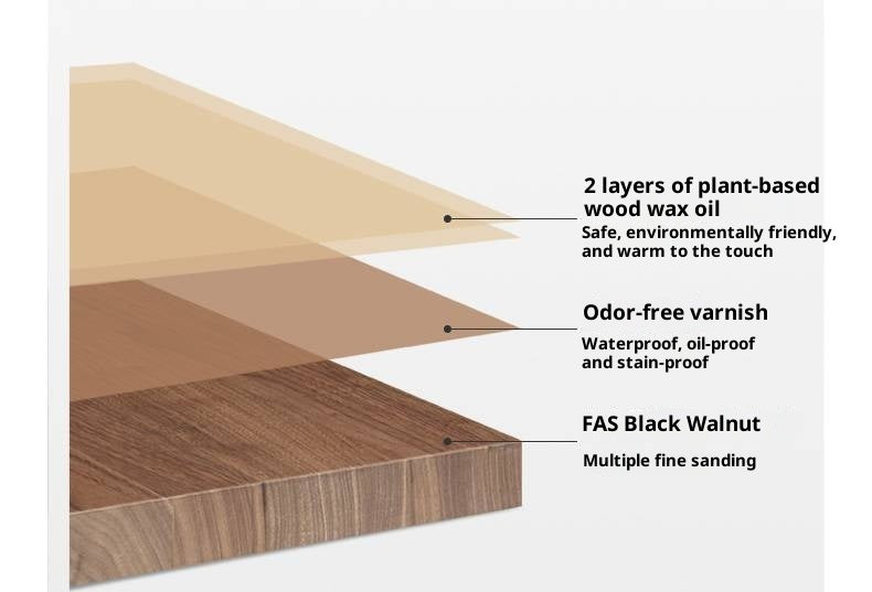 Black Walnut Solid Wood Bookcase With Glass Door