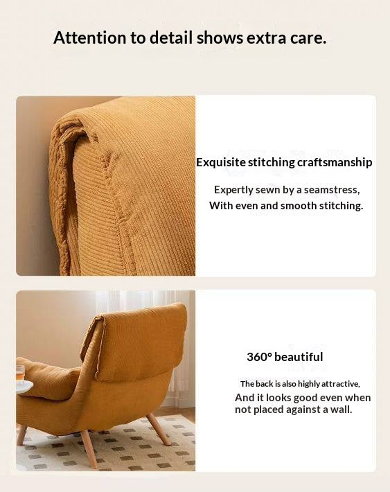 Retro Corduroy Lounge Chair