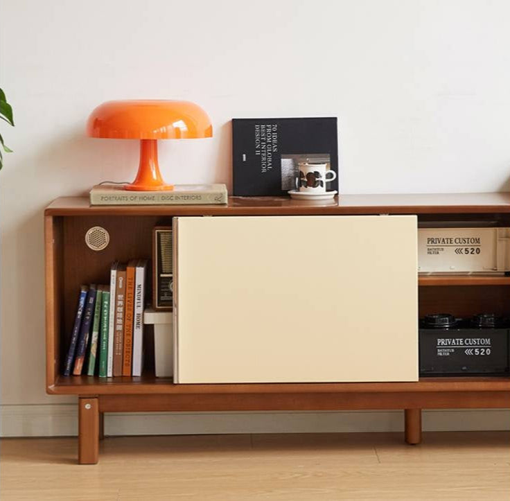 Poplar Solid Wood Medieval Style TV Cabinet