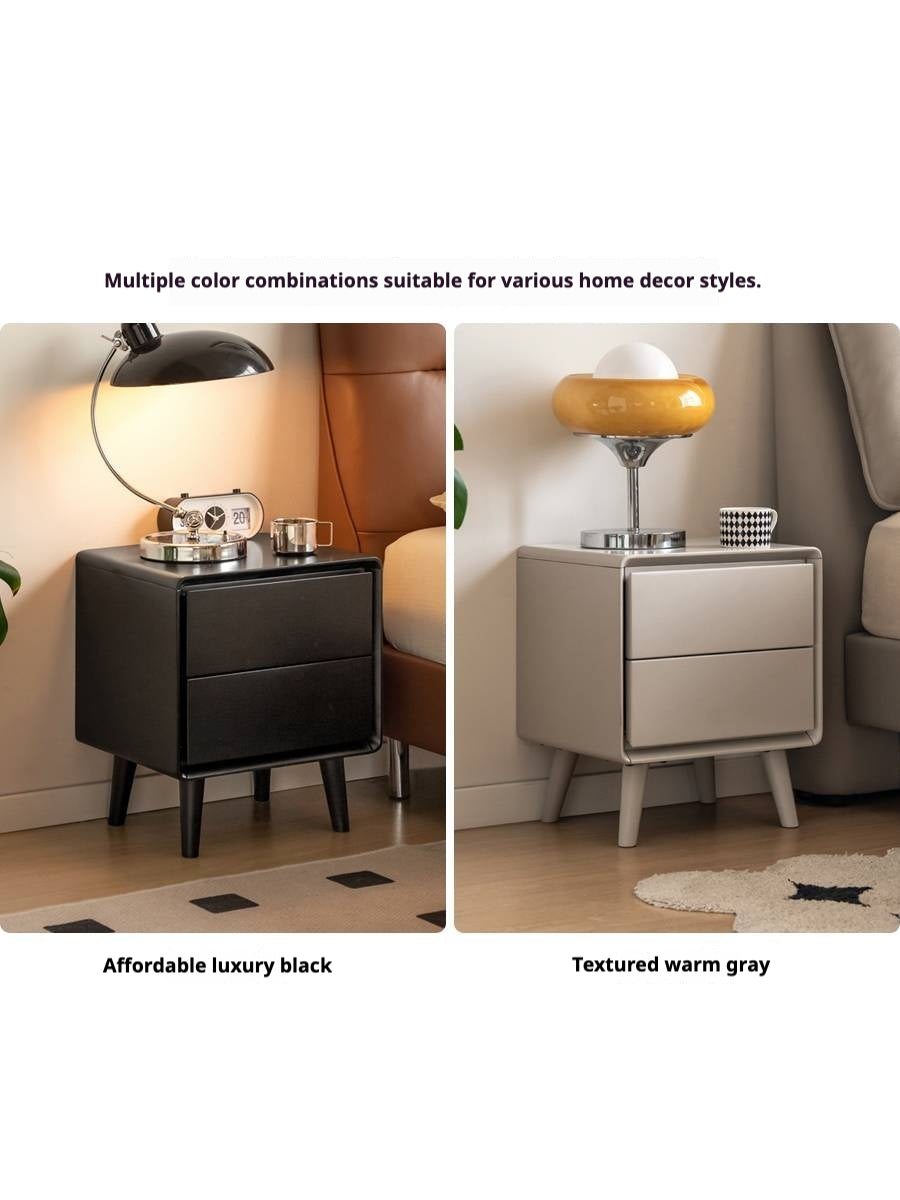 Black Walnut, Ash, Oak Solid Wood Classic Nightstand.